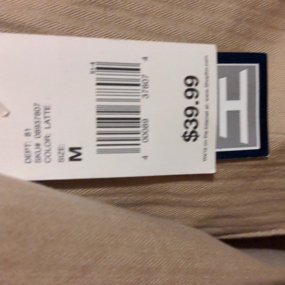 NWT, NorthCrest khaki-color stretch jean jacket, sz women's M - Picture 3 of 4